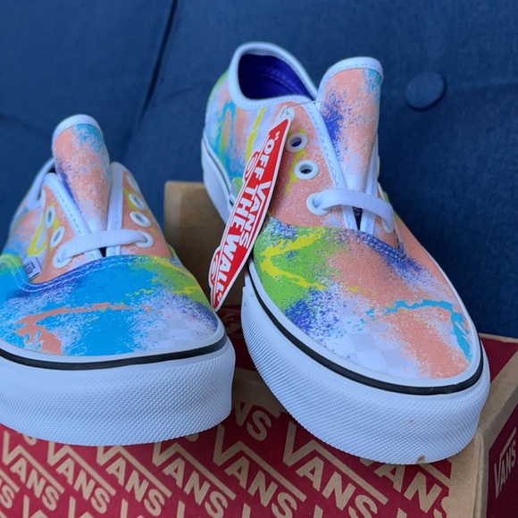 Vans Men’s Authentic Retro Mart Multi/True White Sneakers - Picture 9 of 16